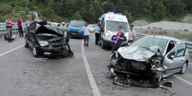 Amasra’da trafik kazası: 6 yaralı