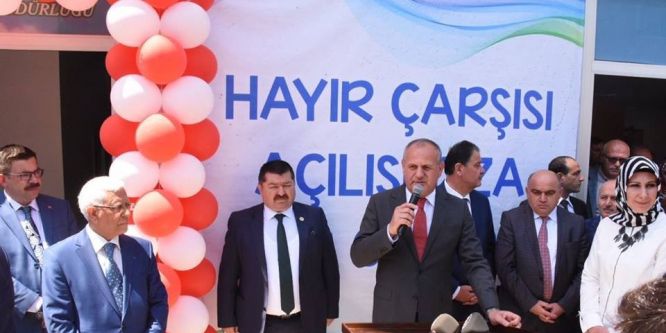 Başkan Keleş hayır çarşısını hizmete soktu