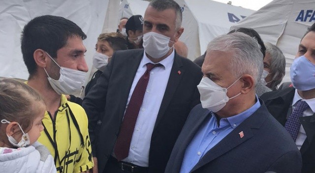 Çadırkent ve yaralılara moral! Binali Yıldırım ikinci kez İzmir’de