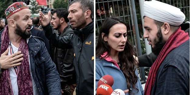 Çağdaş zorbalar cami inşaatını engellemek istedi