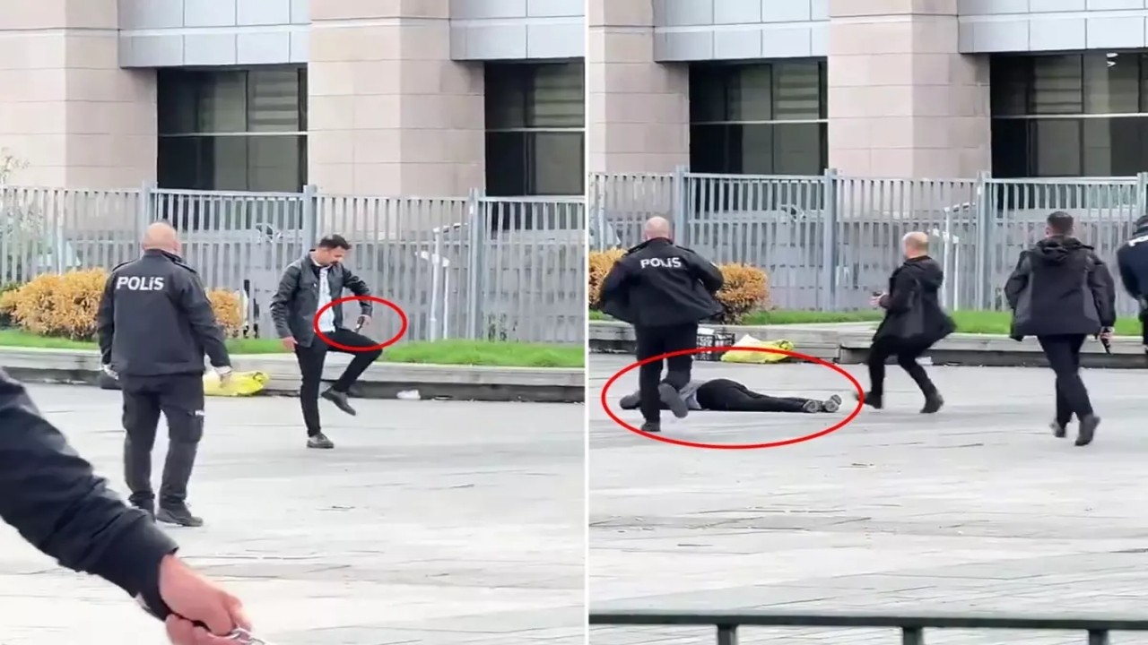 Çağlayan Adliyesi’nde hareketli saatler: En korunaklı yerde, bir anda silahını ateşledi