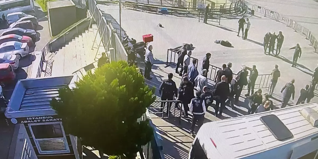 Çağlayan Adliyesi'ndeki saldırı anı kamerada