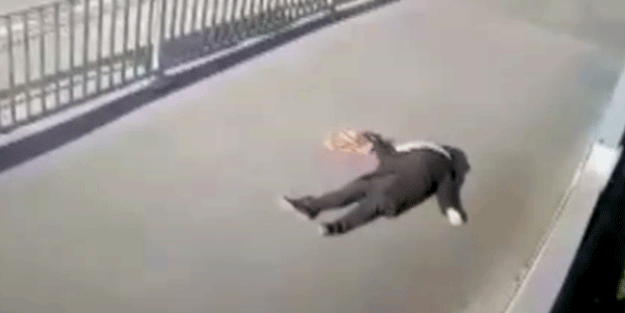 Çağlayan Adliyesi'ndeki terör saldırısında Dilfiraz Karataş'ın vurulduğu anlar kamerada