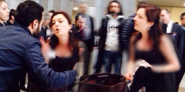 Çağlayan'da ahlaksız soyunma eylemi!