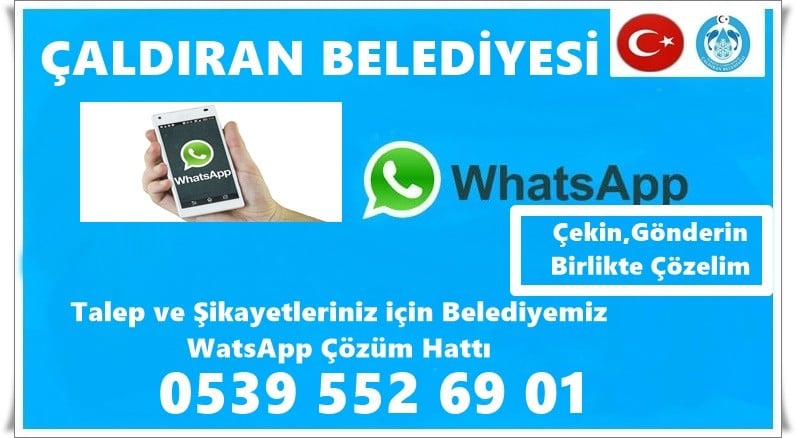 Çaldıran Belediyesinden korona virüsü salgınına karşı ‘WhatsApp’ hattı kuruldu 