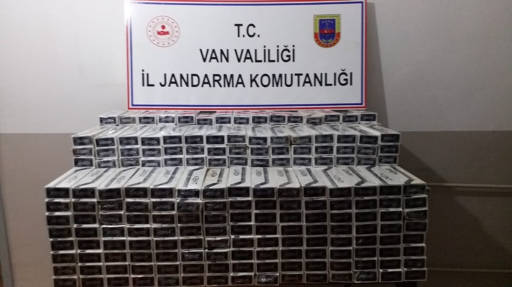 Çaldıran’da 5 bin paket kaçak sigara ele geçirildi 