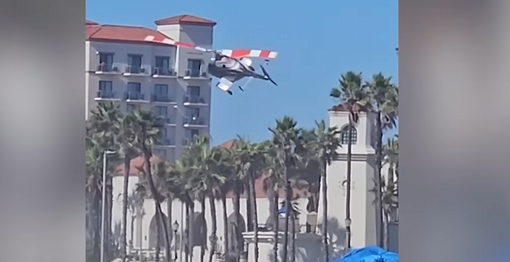 California’da helikopter kazası! Plaja düşen helikopterde 5 kişi yaralandı