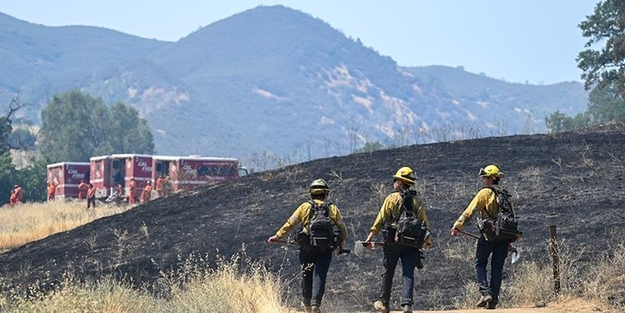 California'da orman yangınları yerleşimlere sıçradı