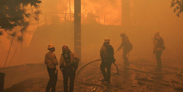 California’daki orman yangınında 100 bin dönümden fazla alan kül oldu