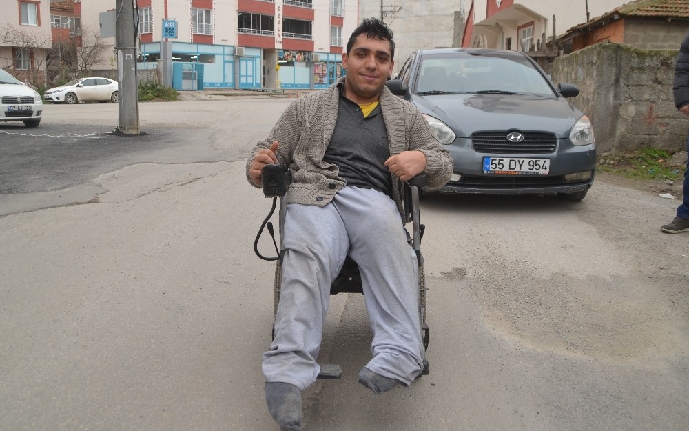 Çalınan akülü engelli aracı bulundu 