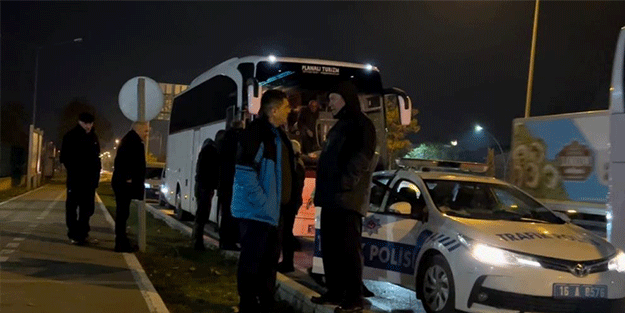 Çalıntı otobüs ile Anıtkabir gezisi İnegöl’de son buldu