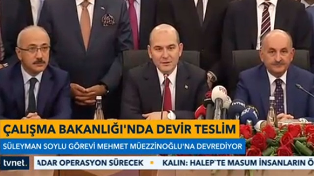 Çalışma Bakanlığı'nda devir teslim töreni