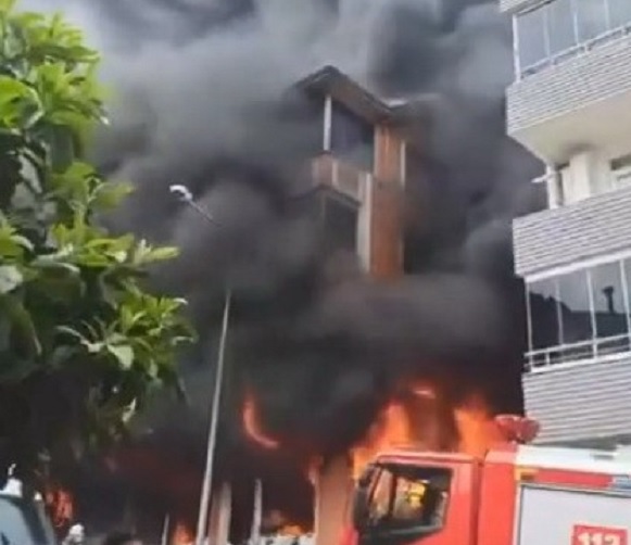 Çamaşır makinesi patladı! Bina bu hale geldi