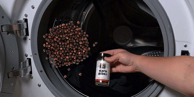 Çamaşır makinesine karabiber dökerseniz ne olur! Bu bilgiyi kimse bilmiyor