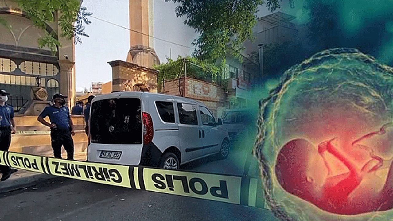 Cami bahçesine fidan diken çocuklar toprağa gömülü bebek cesedi buldu