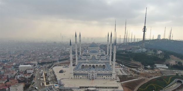 Çamlıca Camii'nde sona doğru