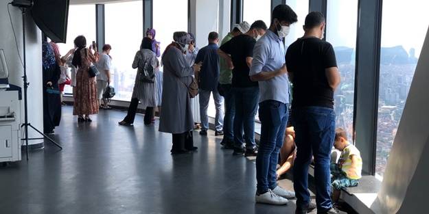 Çamlıca Kulesi’ne ziyaretçi akını