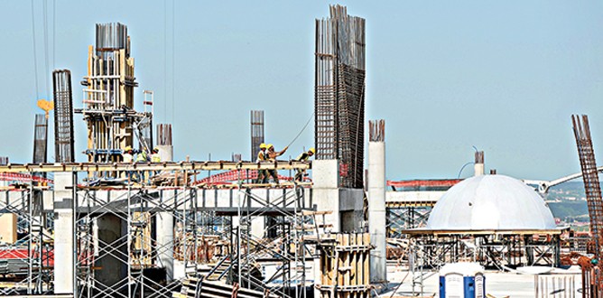 Camlıca Camii’nin yarısı tamam