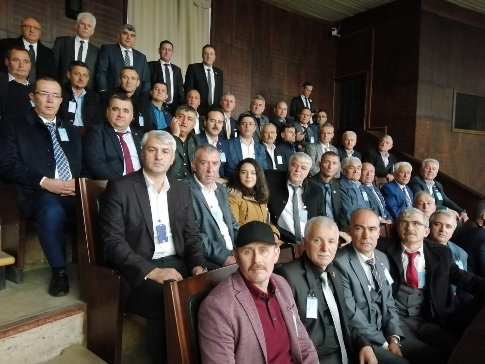 Çan muhtarları TBMM’de AK Parti grup toplantısına katıldı 
