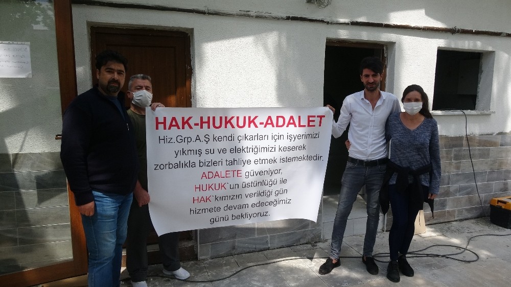 Çanakkale Belediyesi’ne pankartlı protesto 