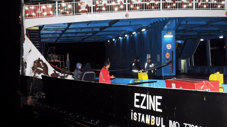 Çanakkale Boğazı'nda gemi kazası!