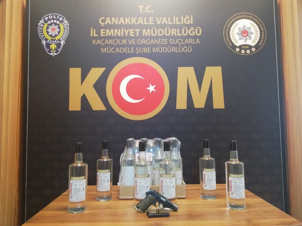 Çanakkale merkezli 4 ilde kaçak yasadışı içki operasyonu 