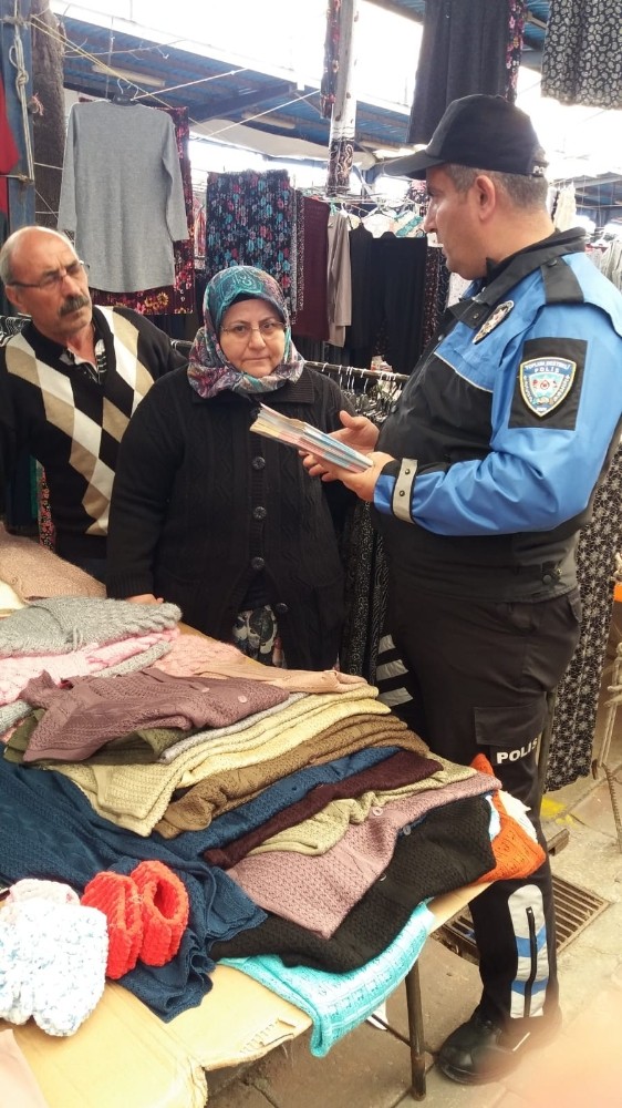 Çanakkale polisinden koronovirüs bilgilendirmesi 