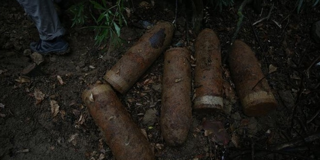 Çanakkale'de 109 yıllık patlamamış top mermileri bulundu!