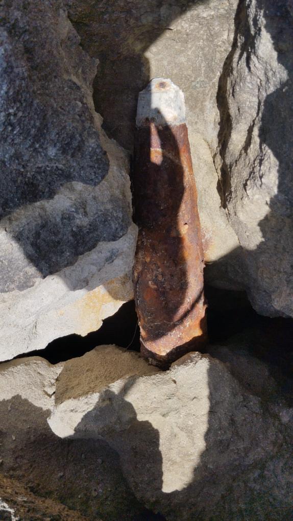 Çanakkale'de 109 yıllık top mermisi bulunup böyle imha edildi!