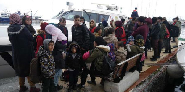 Çanakkale'de 123 kaçak göçmen yakalandı