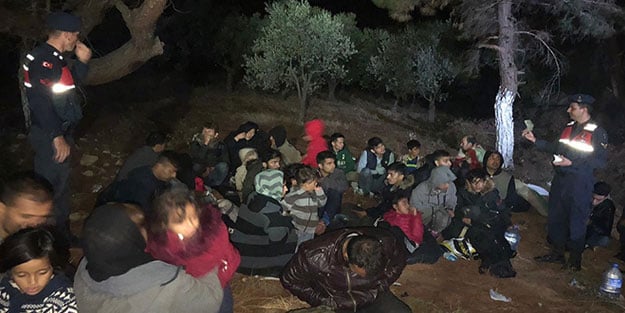 Çanakkale'de 203 göçmen yakalandı