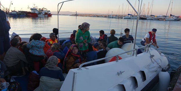 Çanakkale'de 44 düzensiz göçmen yakalandı