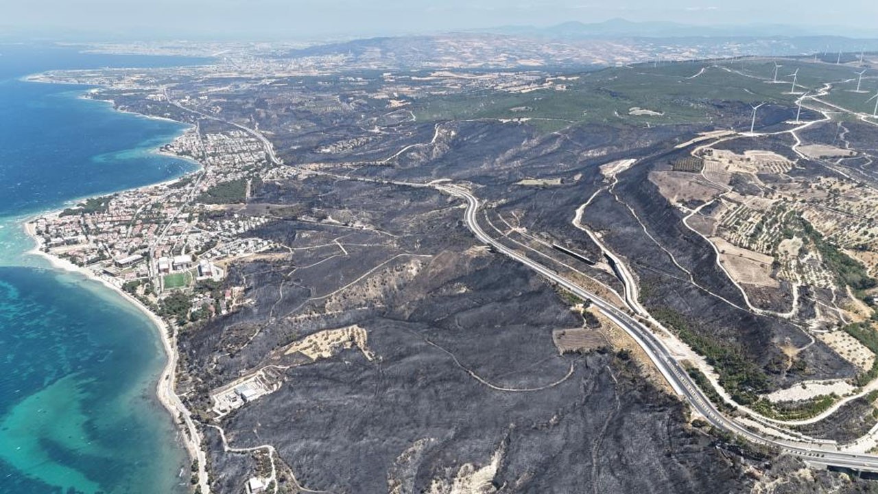 Çanakkale’de acı tablo dron ile görüntülendi