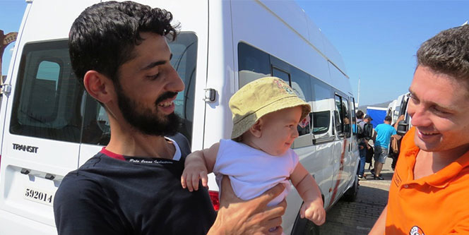 414 göçmen daha...