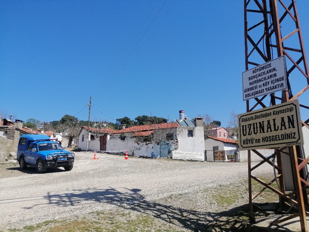 Çanakkale’de bir köye giriş ve çıkışlar kapatıldı 