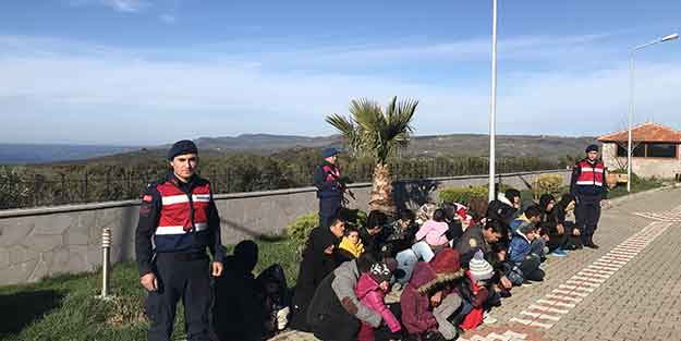 Çanakkale'de göçmenler enselendi