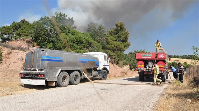 Çanakkale'de iki ayrı orman yangını çıktı