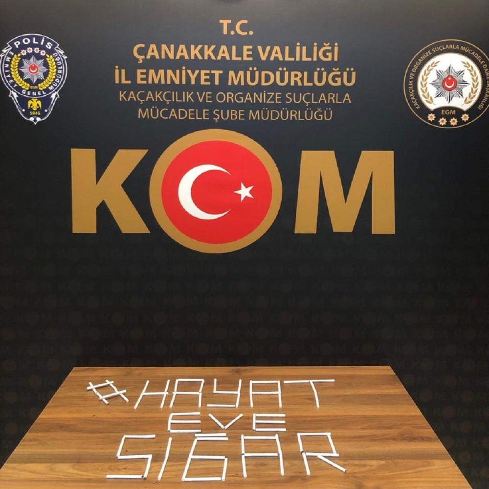 Çanakkale’de kaçak sigara operasyonu 