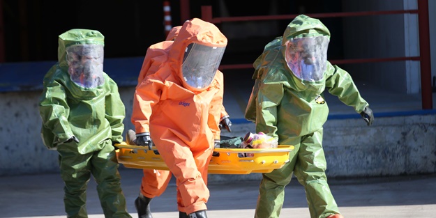Çanakkale'de KBRN tatbikatı