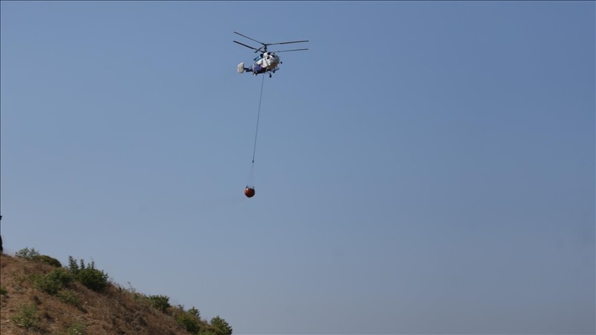 Çanakkale’de korkutan yangın! Havadan ve karadan müdahale ediliyor