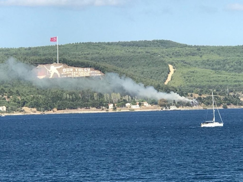Çanakkale’de orman yangını söndürüldü 