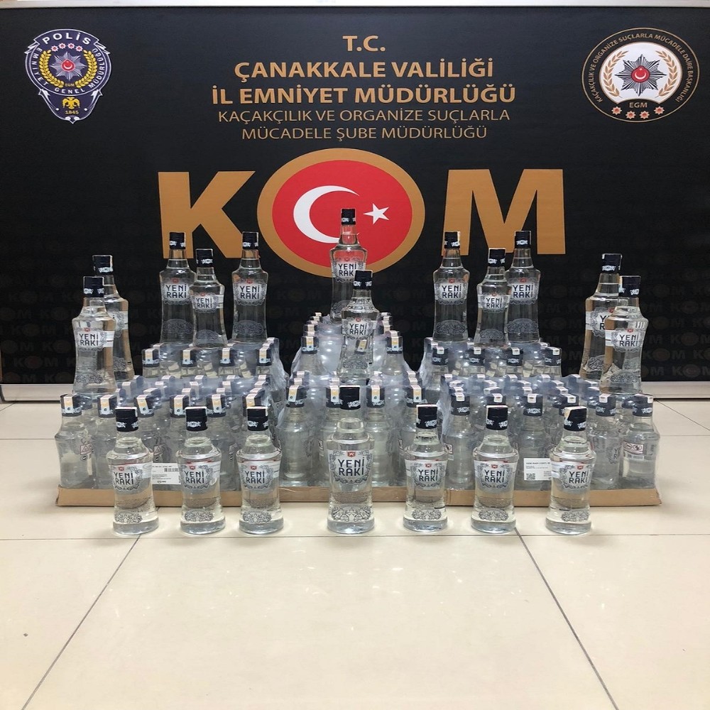 Çanakkale’de sahte bandrollü içki operasyonu 