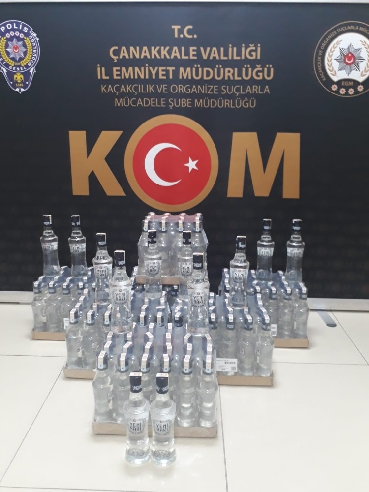 Çanakkale’de sahte bandrollü içki operasyonu 