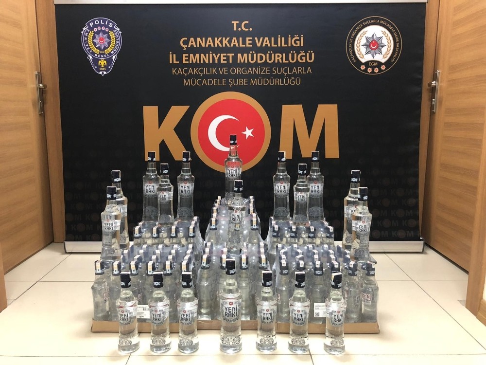 Çanakkale’de sahte içki operasyonu 