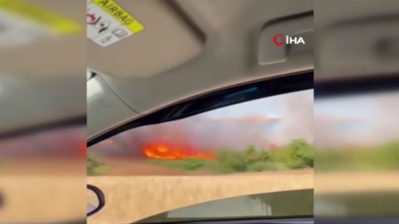 Çanakkale’de tarım arazisinde korkutan yangın