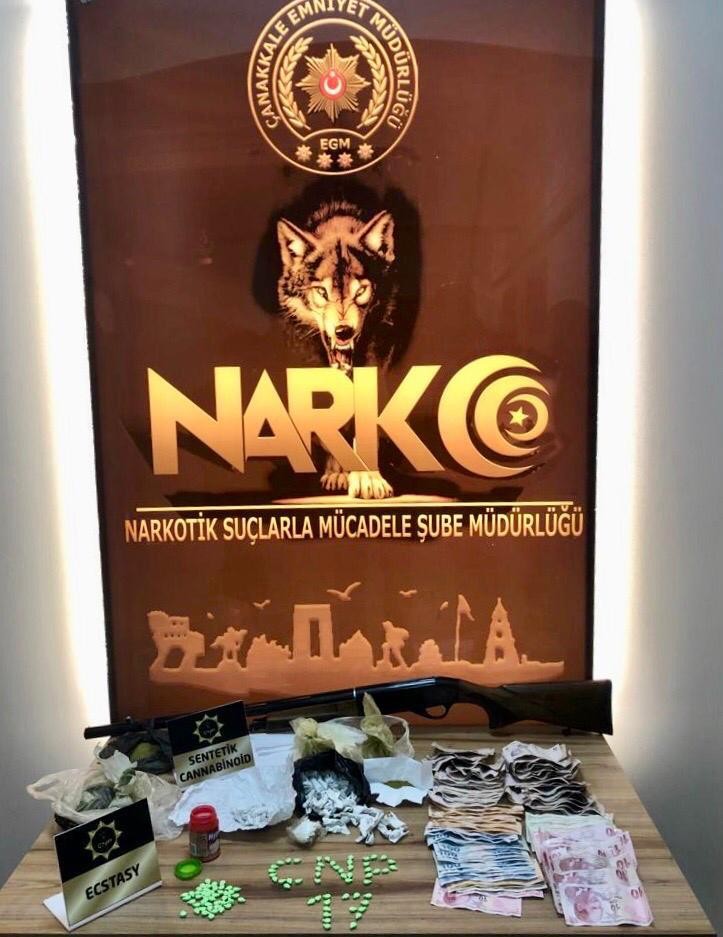 Çanakkale’de uyuşturucu operasyonu: 19 gözaltı 