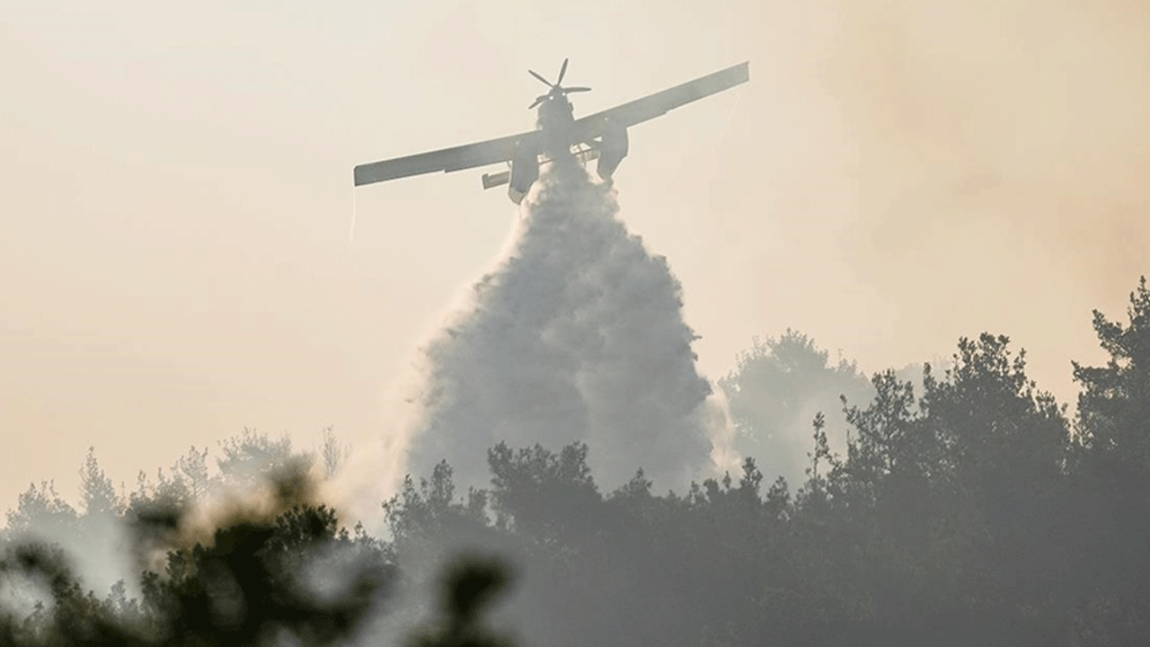 Çanakkale'deki yangına müdahale ediliyor