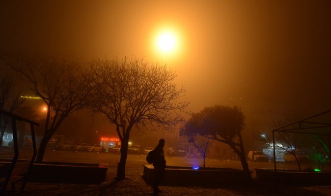 Çanakkale'deki yoğun sis