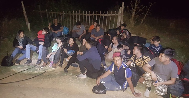 Çanakkale'nin Eceabat ilçesinde 48 kaçak göçmen yakalandı