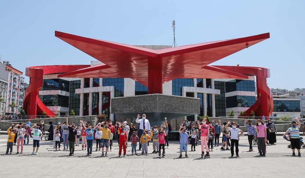 Canik çocuklarla şenlendi 